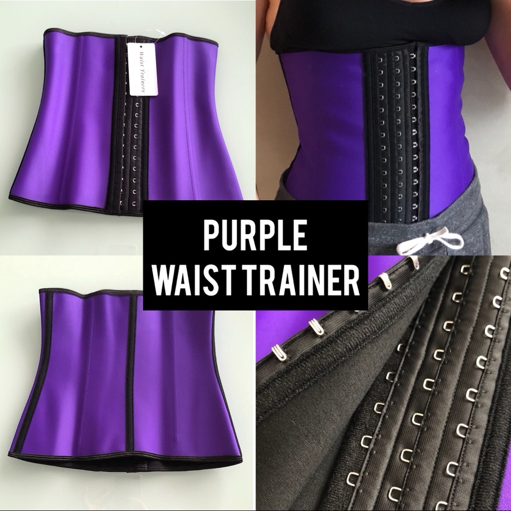 PURPLE WAIST TRAINER CORSET CINCHER - XL - Picture 2 of 8